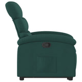 Fauteuil inclinable vert foncé tissu