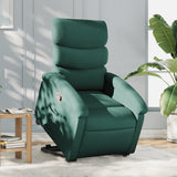 Fauteuil inclinable vert foncé tissu