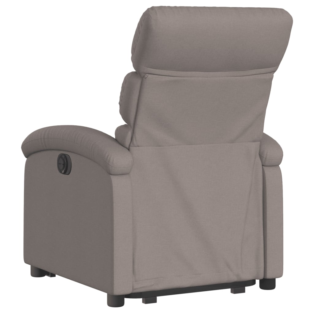 Fauteuil inclinable taupe tissu