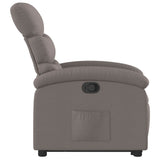 Fauteuil inclinable taupe tissu