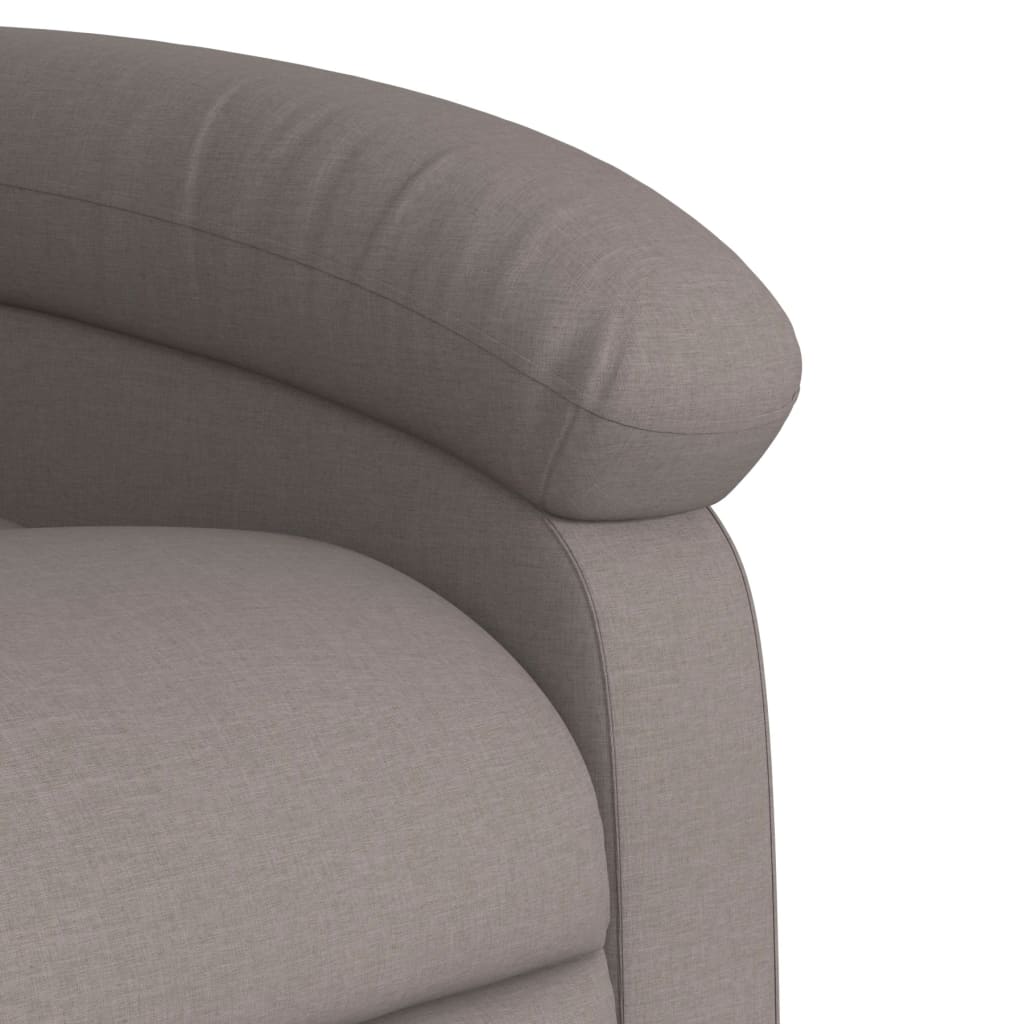 Fauteuil inclinable taupe tissu