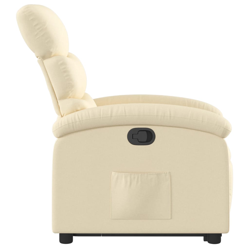 Fauteuil inclinable Crème Tissu