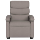 Fauteuil inclinable de massage Taupe Tissu