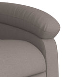 Fauteuil inclinable de massage Taupe Tissu