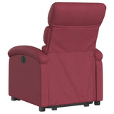 Fauteuil inclinable électrique rouge bordeaux tissu