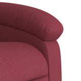 Fauteuil inclinable électrique rouge bordeaux tissu