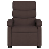 Fauteuil inclinable électrique marron foncé tissu