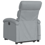 Fauteuil inclinable de massage électrique Gris clair Tissu