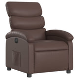 Fauteuil inclinable électrique Marron Similicuir