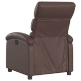 Fauteuil inclinable électrique Marron Similicuir