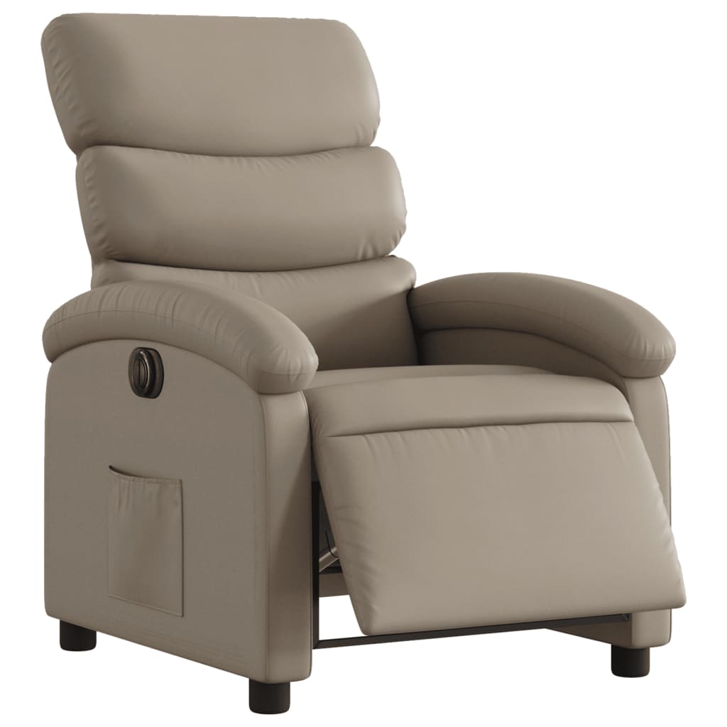 Fauteuil inclinable électrique Cappuccino Similicuir