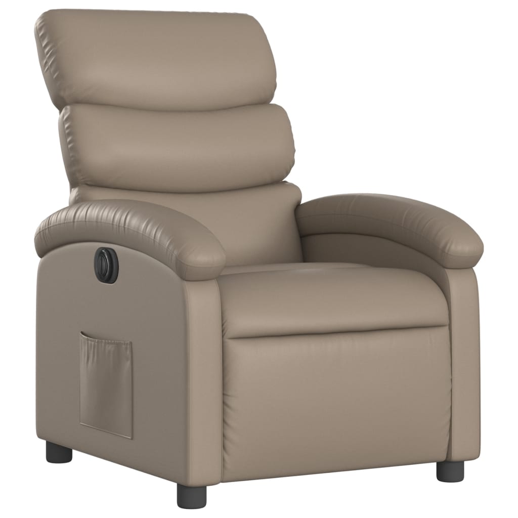 Fauteuil inclinable électrique Cappuccino Similicuir