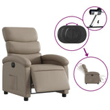 Fauteuil inclinable électrique Cappuccino Similicuir