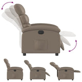 Fauteuil inclinable électrique Cappuccino Similicuir