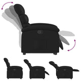 Fauteuil inclinable Noir Similicuir