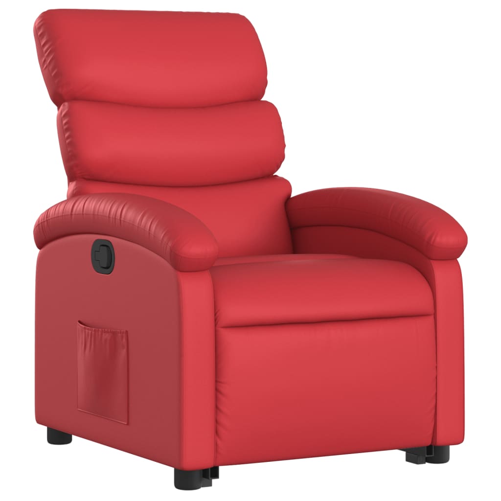 Fauteuil inclinable Rouge Similicuir