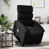 Fauteuil inclinable de massage Noir Similicuir