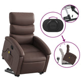 Fauteuil inclinable de massage Marron Similicuir