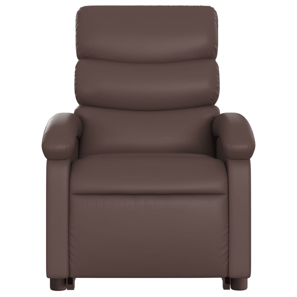 Fauteuil inclinable de massage Marron Similicuir