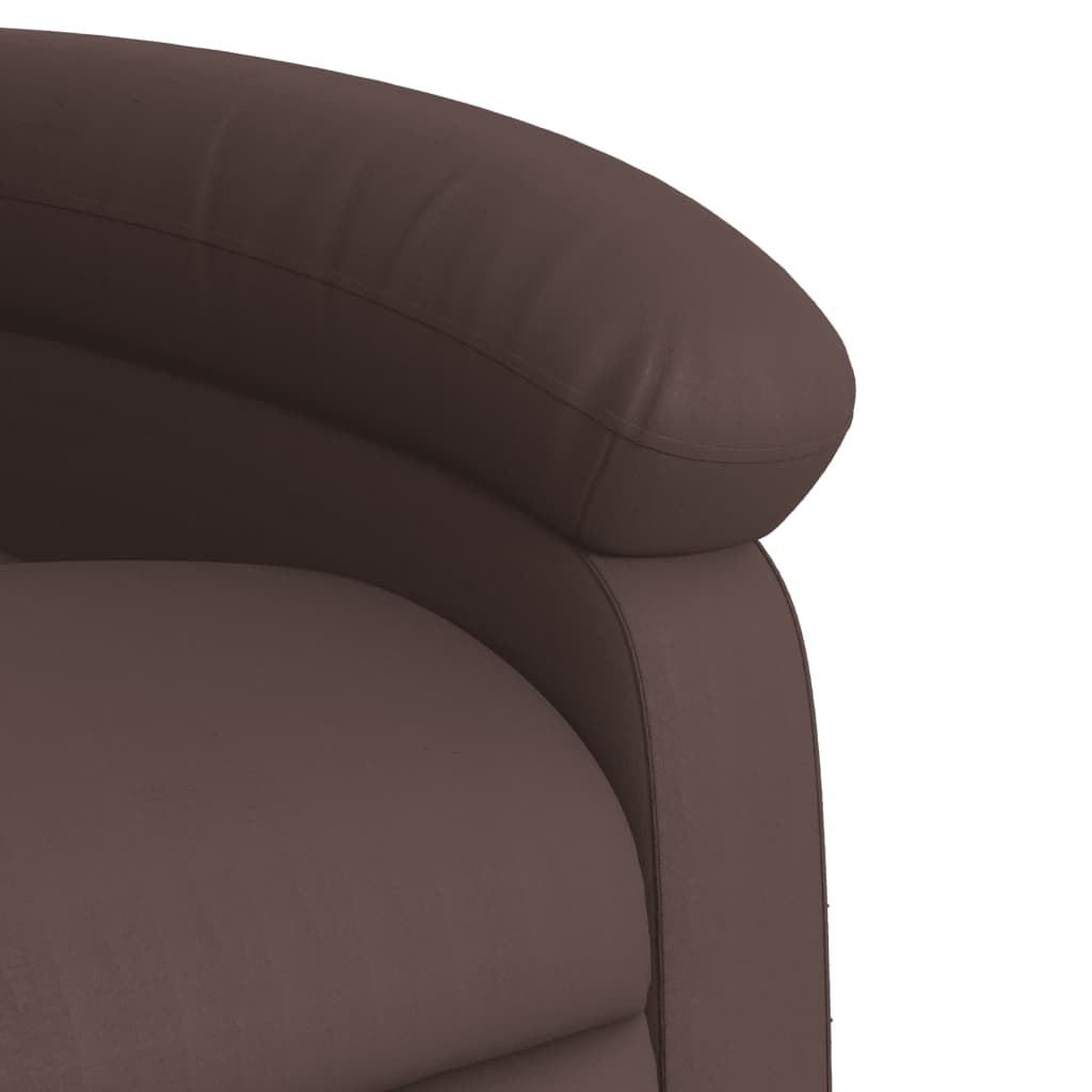 Fauteuil inclinable de massage Marron Similicuir