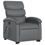 Fauteuil inclinable de massage Gris Similicuir