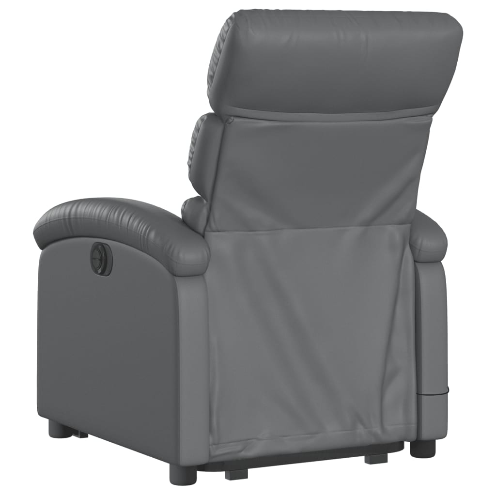 Fauteuil inclinable de massage Gris Similicuir