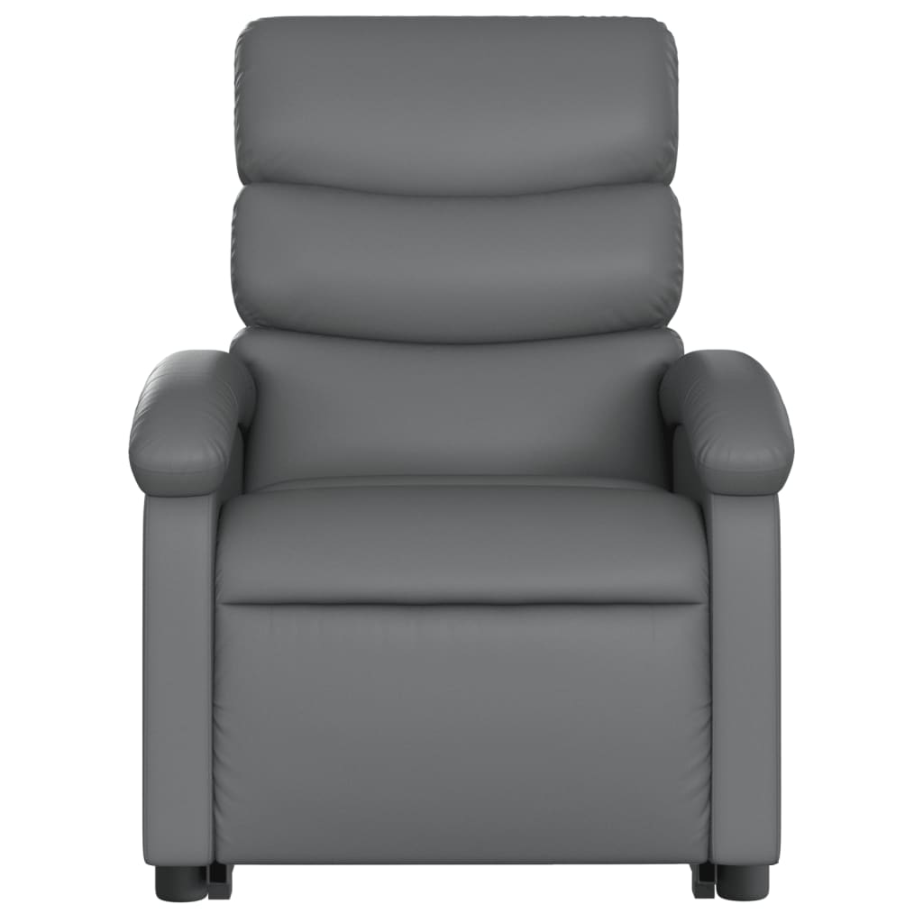 Fauteuil inclinable de massage Gris Similicuir