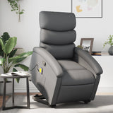 Fauteuil inclinable de massage Gris Similicuir