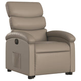 Fauteuil inclinable électrique cappuccino similicuir