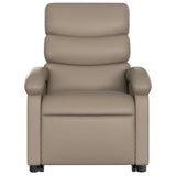 Fauteuil inclinable électrique cappuccino similicuir