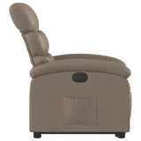 Fauteuil inclinable électrique cappuccino similicuir