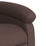 Fauteuil inclinable de massage électrique marron similicuir