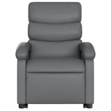 Fauteuil inclinable de massage électrique gris similicuir