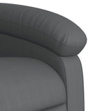 Fauteuil inclinable de massage électrique gris similicuir