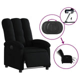 Fauteuil inclinable électrique Noir Tissu