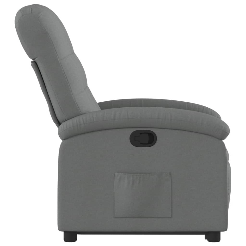 Fauteuil inclinable Gris foncé Tissu