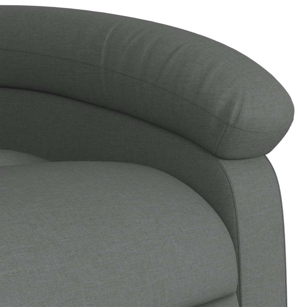 Fauteuil inclinable Gris foncé Tissu