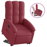 Fauteuil inclinable rouge bordeaux tissu