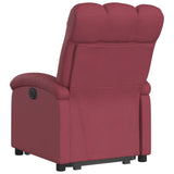 Fauteuil inclinable rouge bordeaux tissu