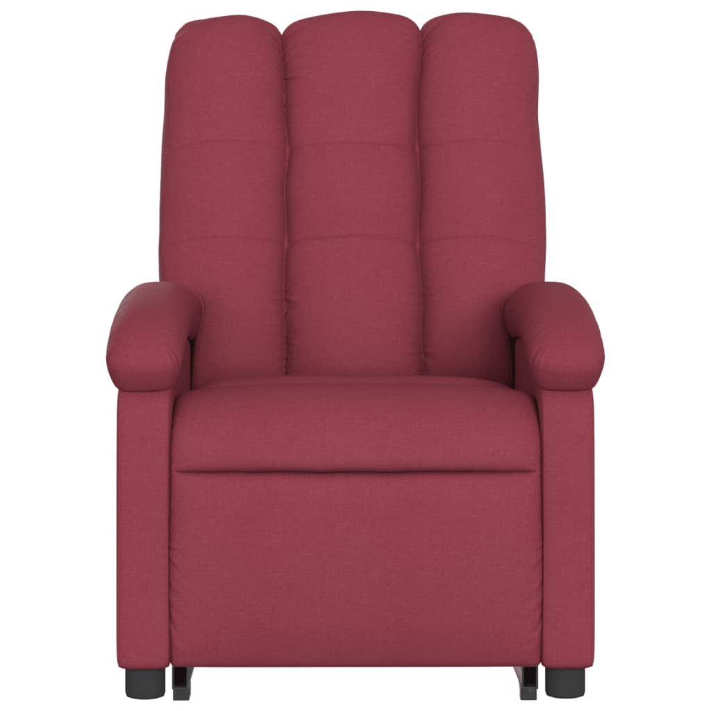 Fauteuil inclinable rouge bordeaux tissu