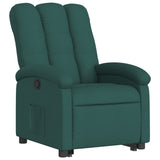 Fauteuil inclinable vert foncé tissu