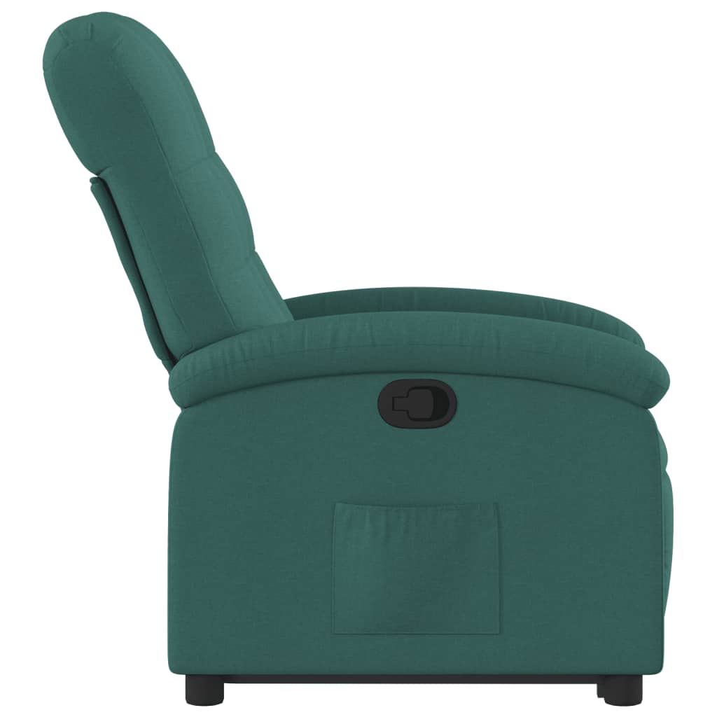 Fauteuil inclinable vert foncé tissu