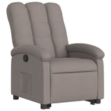 Fauteuil inclinable taupe tissu