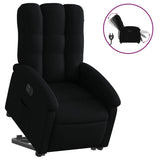 Fauteuil inclinable électrique noir tissu