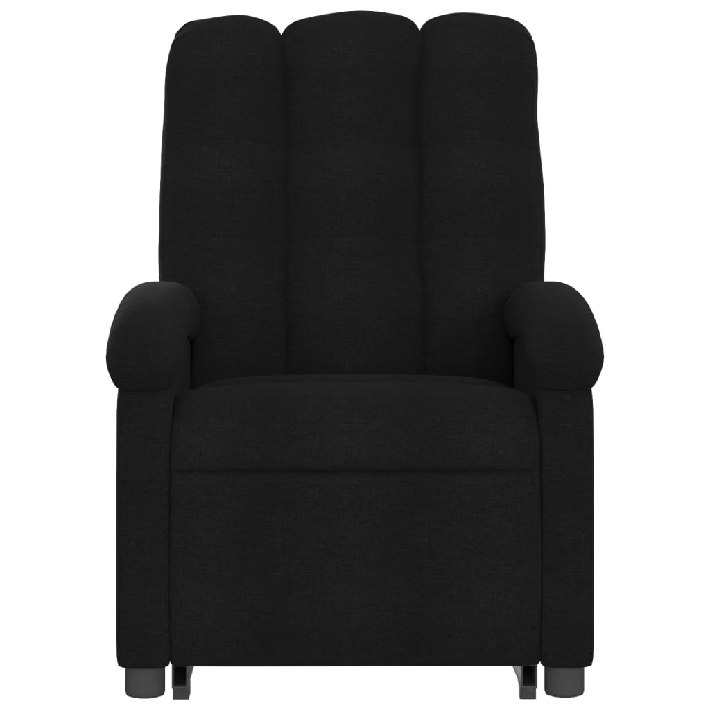 Fauteuil inclinable électrique noir tissu