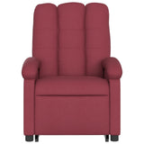 Fauteuil inclinable électrique rouge bordeaux tissu