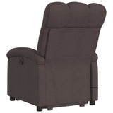 Fauteuil inclinable de massage électrique Marron foncé Tissu