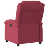 Fauteuil inclinable électrique Rouge bordeaux Tissu