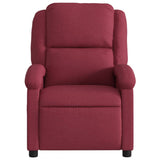 Fauteuil inclinable électrique Rouge bordeaux Tissu