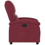 Fauteuil inclinable électrique Rouge bordeaux Tissu